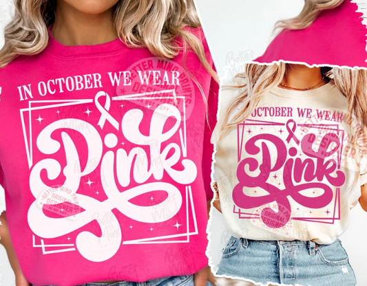 Cotton Breast Cancer Awareness Shirts