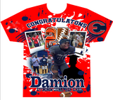 3d Short Sleeve Tee Shirt Sublimation Front