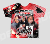 3d Short Sleeve Tee Shirt Sublimation Front only