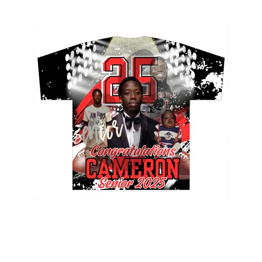 3d Short Sleeve Tee Shirt Sublimation Front only