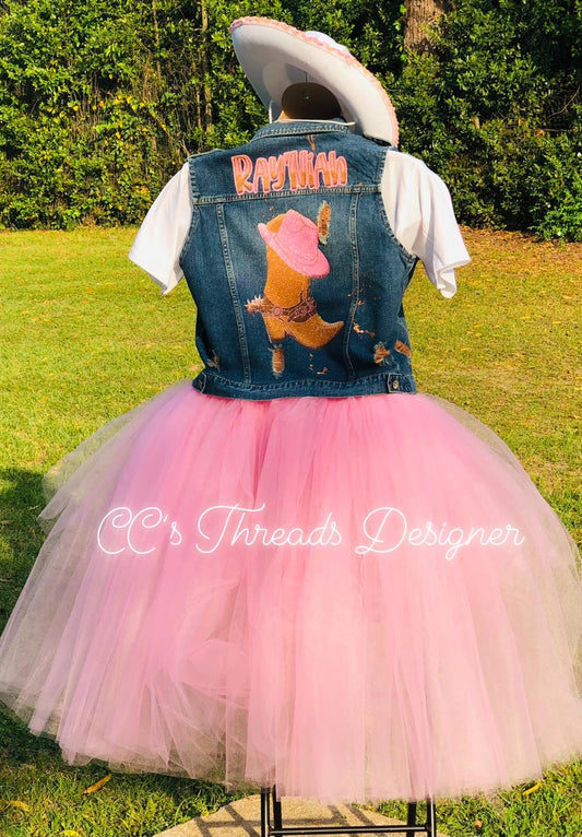 Cowgirl tutu and vest set