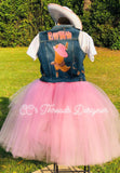 Cowgirl tutu and vest set