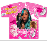 3d Short Sleeve Tee Shirt Sublimation Front only