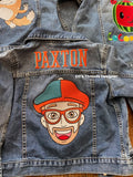 Custom Kids’ Denim Jacket with Embroidered Back Design and Name