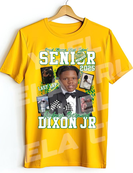 Short Sleeve Gold Graduation Shirts