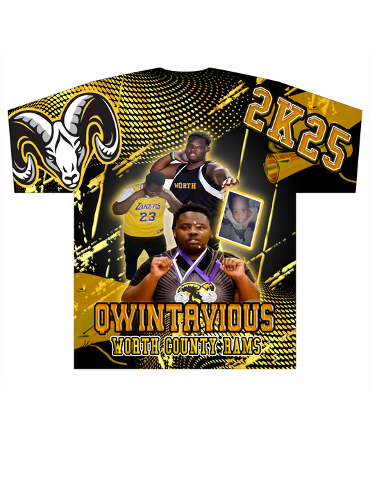 3d Short Sleeve Tee Shirt Sublimation Front only
