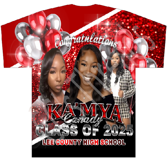 3d Short Sleeve Tee Shirt Sublimation Front only