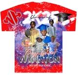 3d Short Sleeve Tee Shirt Sublimation Front only