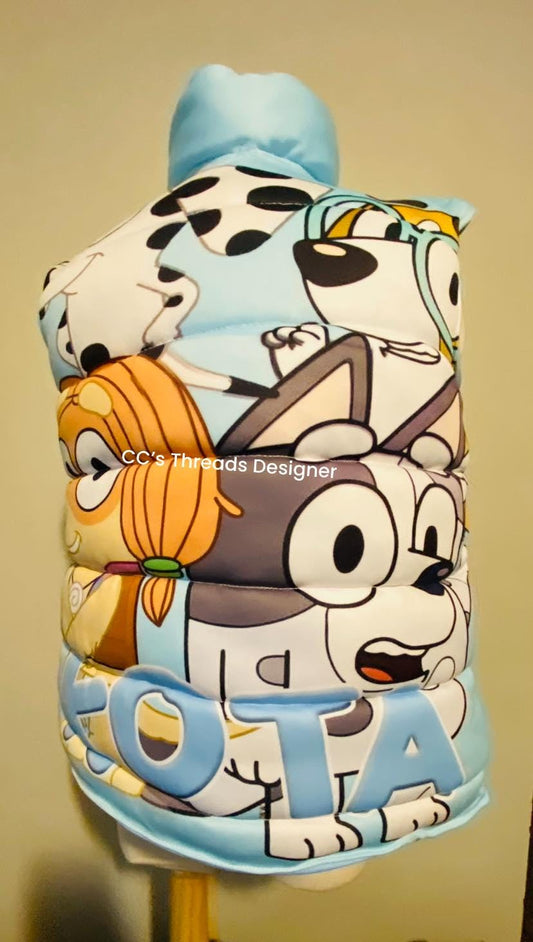 custom kids puff vest