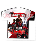 3d Short Sleeve Tee Shirt Sublimation Front only